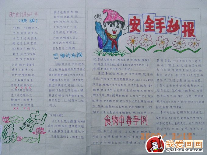 食品安全手抄报，健康知识手抄报图片1